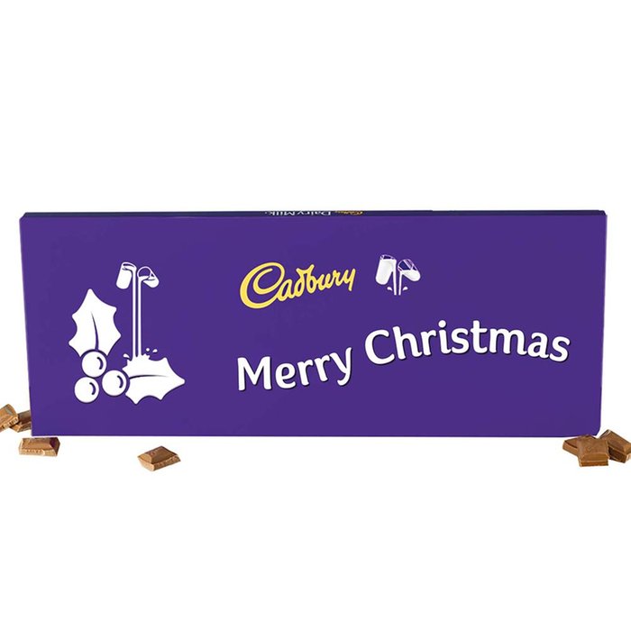 Merry Christmas Giant Cadbury Bar (850g)