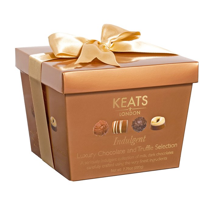 Keats Luxury Truffle Selection Brown Gift Box (220g)