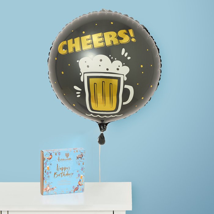 Cheers Balloon & Birthday Chocolates