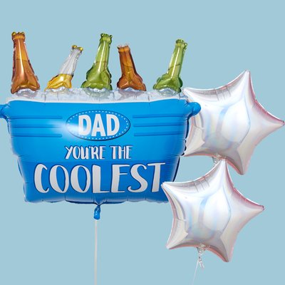 Coolest Dad & Stars Balloon Bundle
