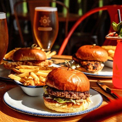 Burger and Beer for Two at Revolution Bars