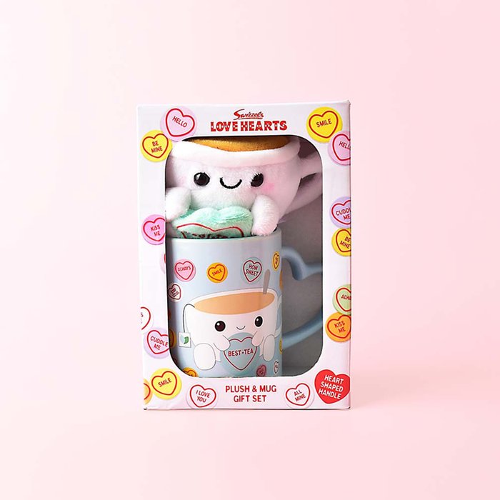 Swizzels Love Hearts BestTea Plush & Mug Set Moonpig