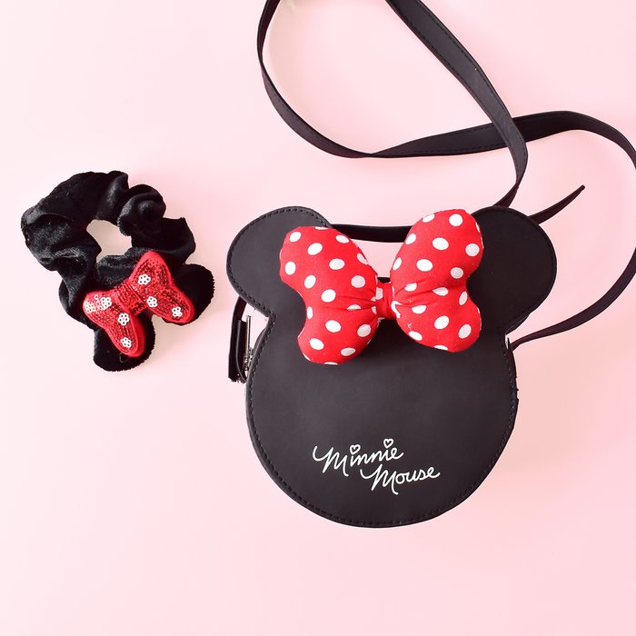 Disney Minnie Mouse Crossbody Bag & Scrunchie Gift Set