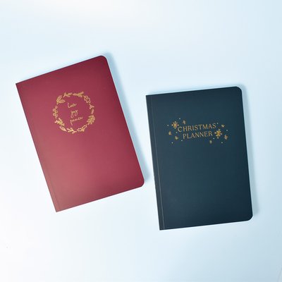 Posh Totty Gold Foil Christmas List Notebook Set