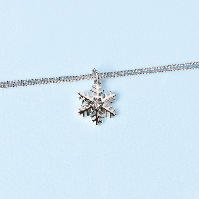 Snowflake Charm Silver Bracelet