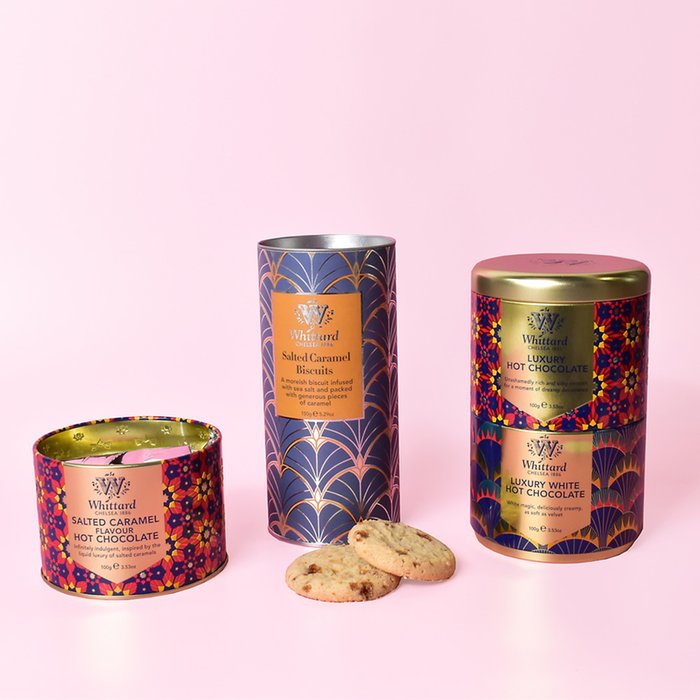 Whittards Hot Chocolate & Salted Caramel Biscuits Bundle