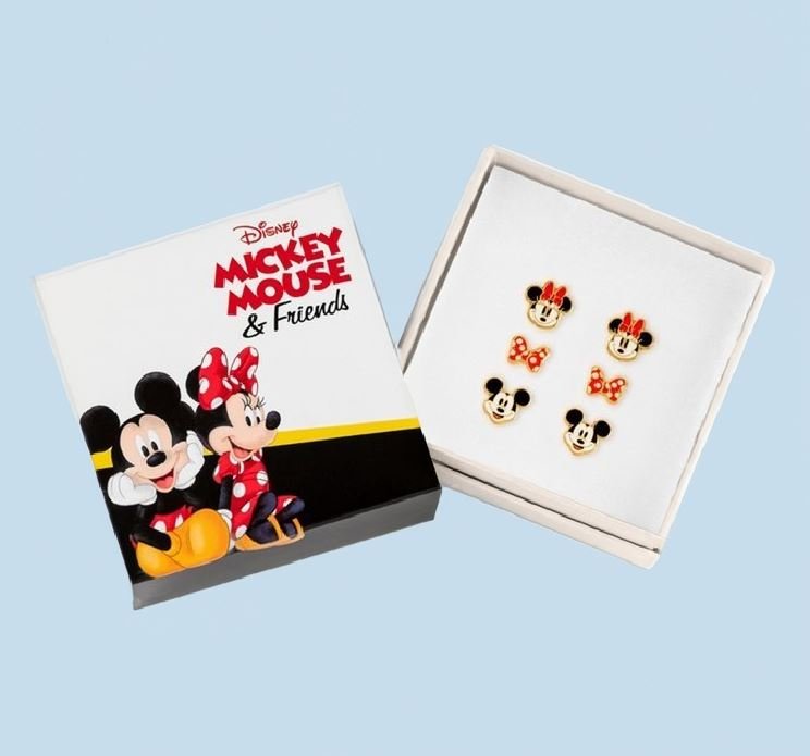 Mickey Mouse Disney Mickey & Minnie Trio Earring Set