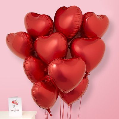 Red Heart Balloon Bundle