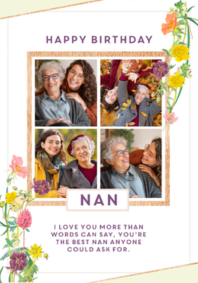 Edwardian Lady Photo Upload Nan's Birthday Card