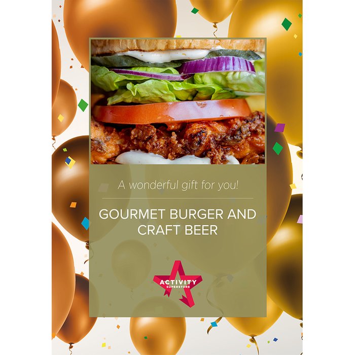Gourmet Burger and Craft Beer Gift Experience