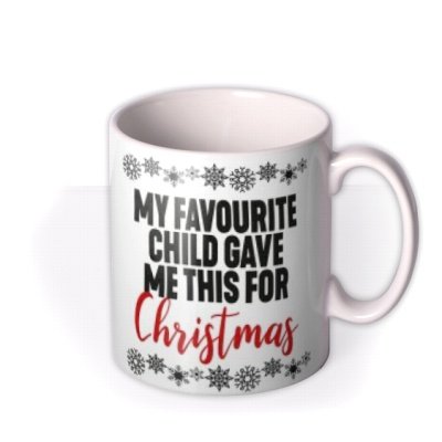 Filthy Sentiments Funny Family Typographic Christmas Mug