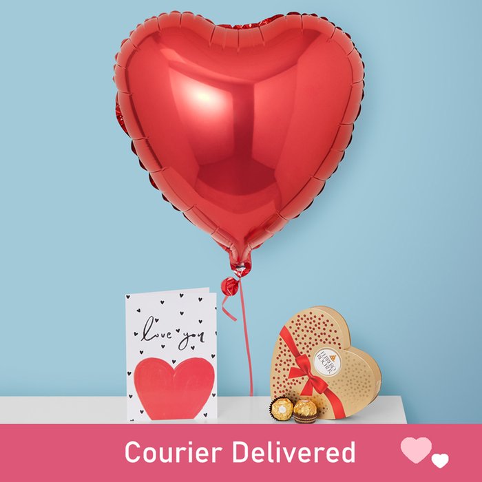 Heart Balloon & Ferrero Rocher Gift Set