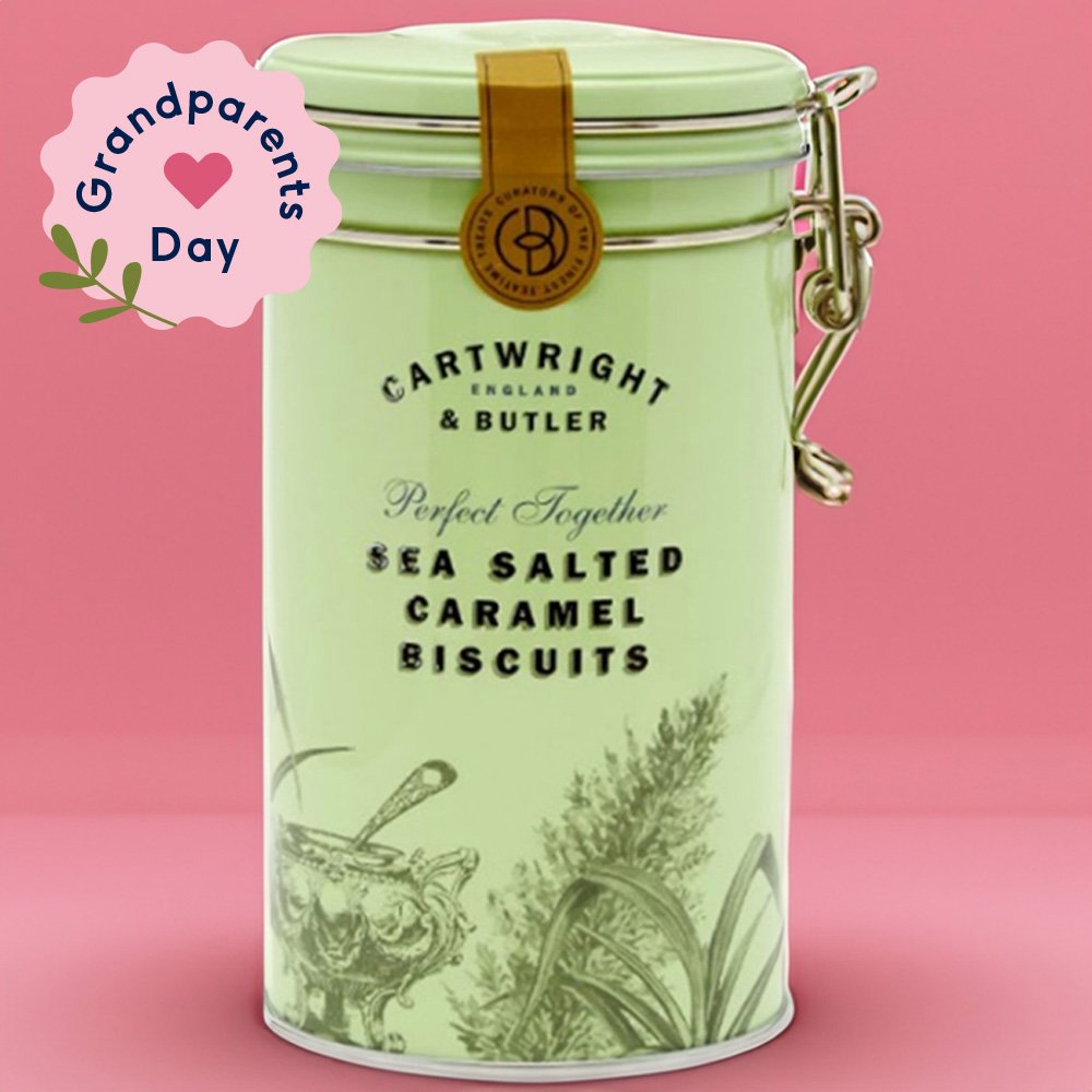 Whittards Cartwright & Butler Salted Caramel Biscuit Tin Chocolates