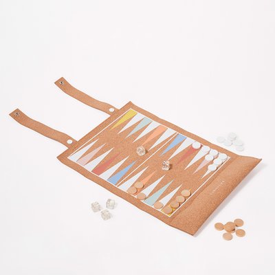 Sunnylife Cork Roll-Up Backgammon 