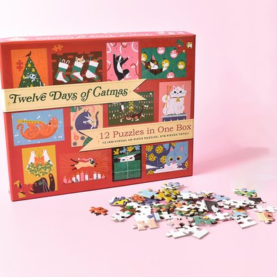 12 Days of Catmas puzzles