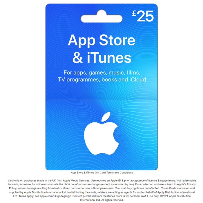 App Store & iTunes Gift Card £25