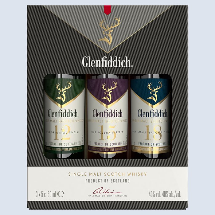 Glenfiddich 5cl Whisky Miniatures Selection