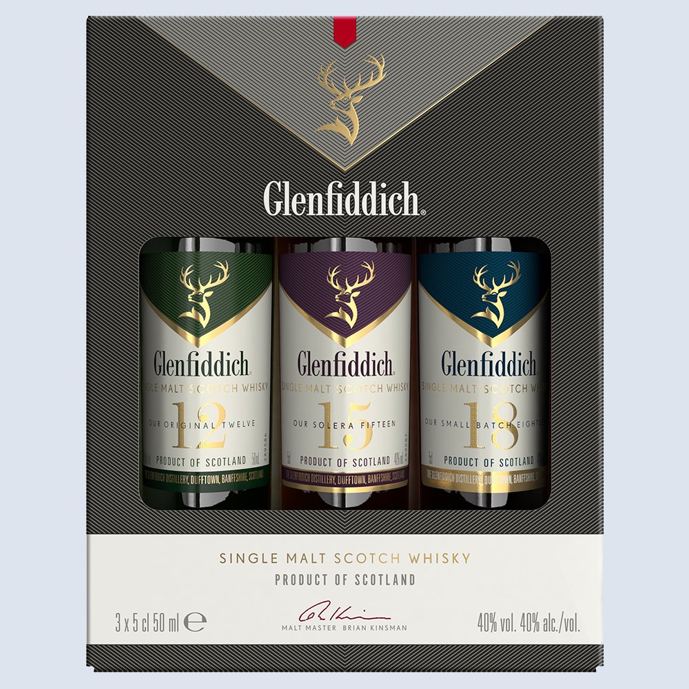 Glenfiddich 5Cl Whisky Miniatures Selection Alcohol