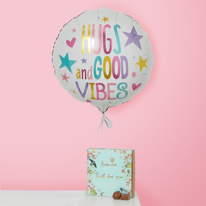 Hugs & Good Vibes Balloon & Holdsworth Chocolates