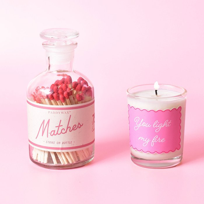 Lisa Angel You Light My Fire Candle & Safety Matches