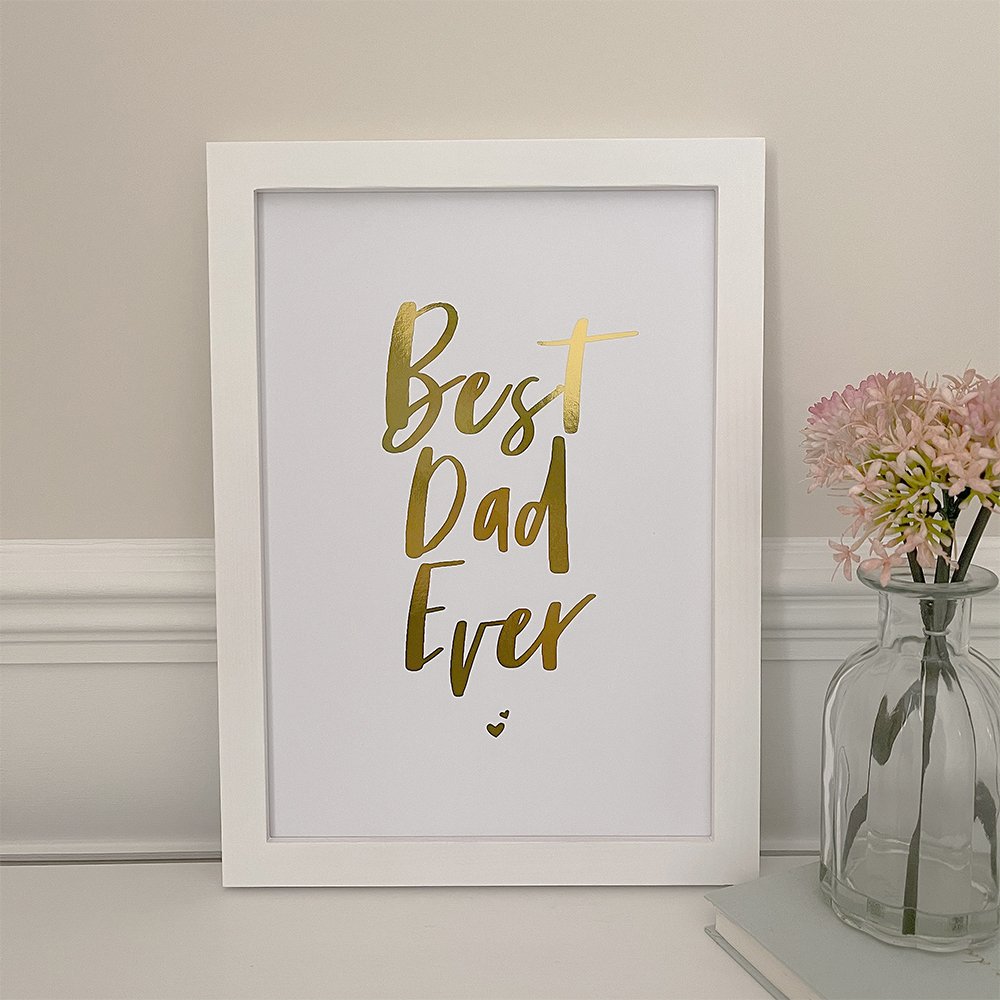 Lily Rose Co. 'best Dad Ever' Foil Print