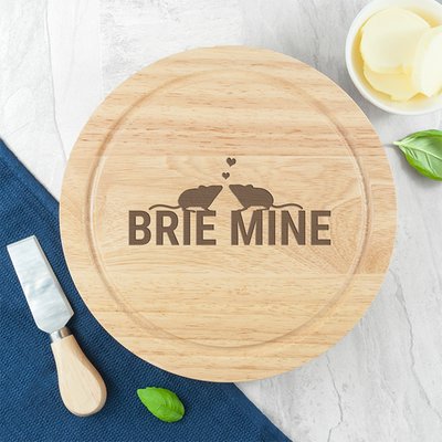 Brie Mine Swivel Cheeseboard & Knife Set