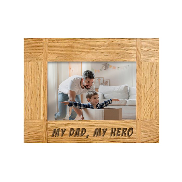 My Dad My Hero Engraved Photo Frame