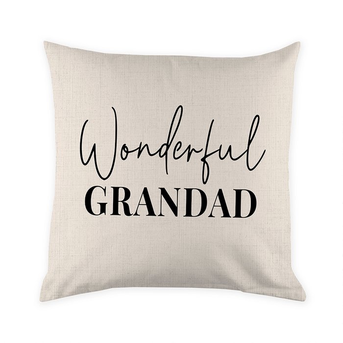 Wonderful Grandad Canvas Cushion Cover