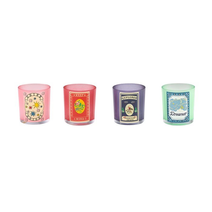 Cath Kidston Set of 4 Glass Tealight Holders Moonpig