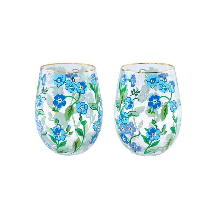 Cath Kidston Forget Me Not Set of 2 Glasses