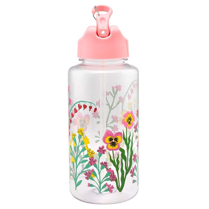 Cath Kidston Paper Pansies 1L Water Bottle Moonpig