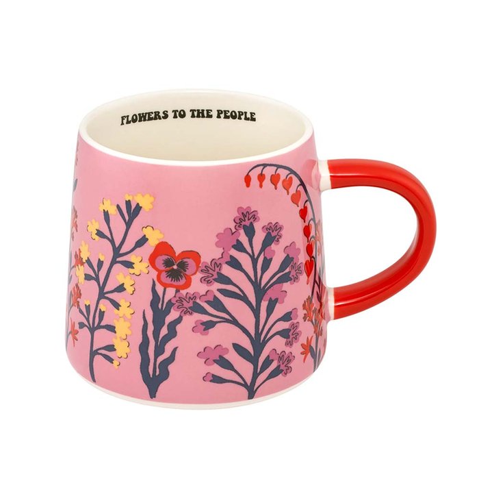 Cath Kidston Flowers To The People Pink Mug