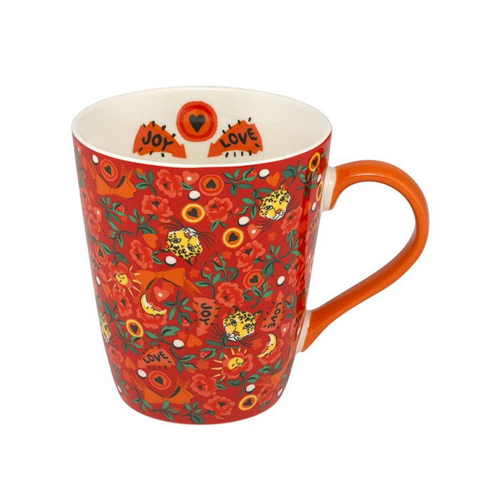 Cath Kidston Joy & Love Leopard Mug