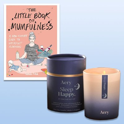 Little Book of Mumfulness & Aery Sleep Happy Candle Bundle