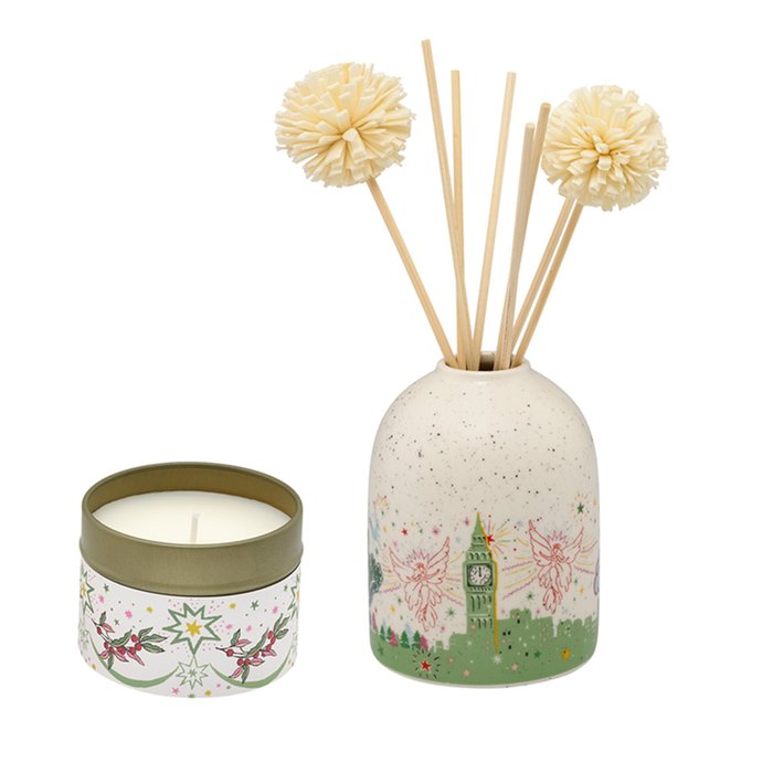 Cath Kidston Christmas Reed Diffuser & Candle