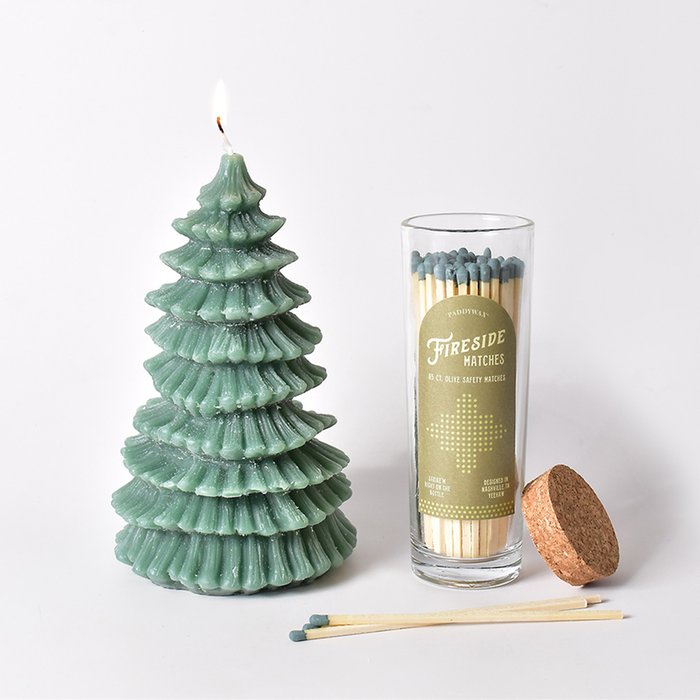 Tree Candle & Matches Bundle