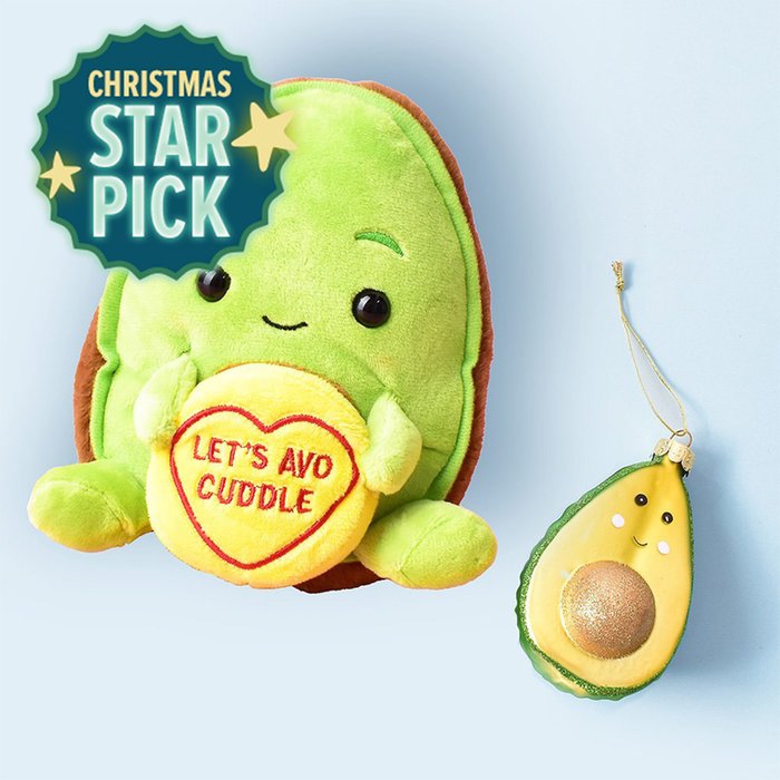 Swizzels Love Hearts Avocado Soft Toy & Decoration Gift Set