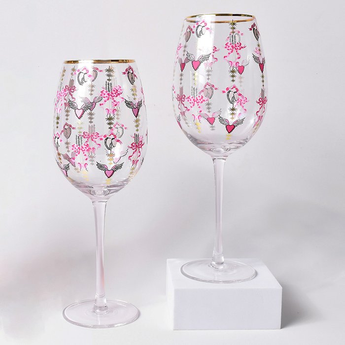 Cath Kidston Love Locket Wine Glass Duo | Moonpig