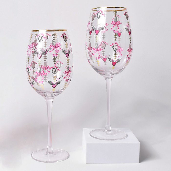 Cath Kidston Love Locket Wine Glass Duo