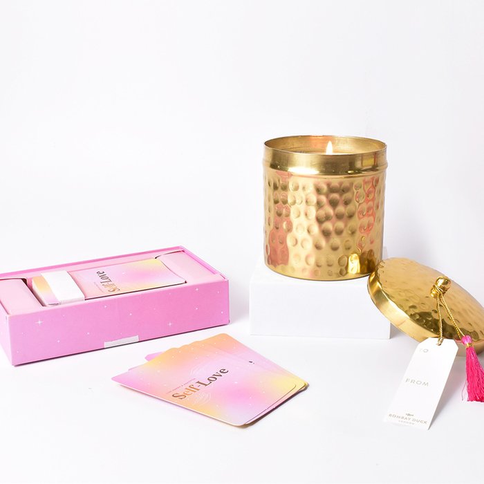 Self Care Cards & Candle Gift Set