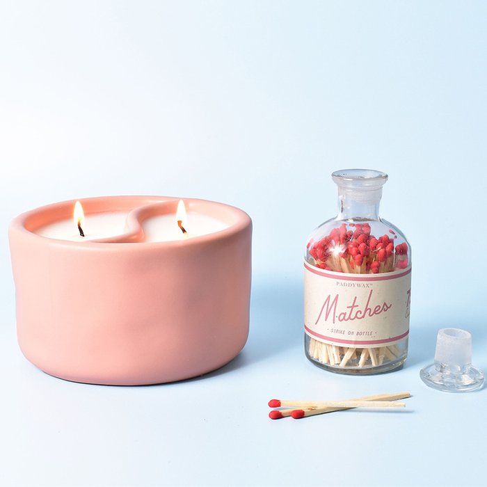 Yin & Yang Candle & Matches Gift Set