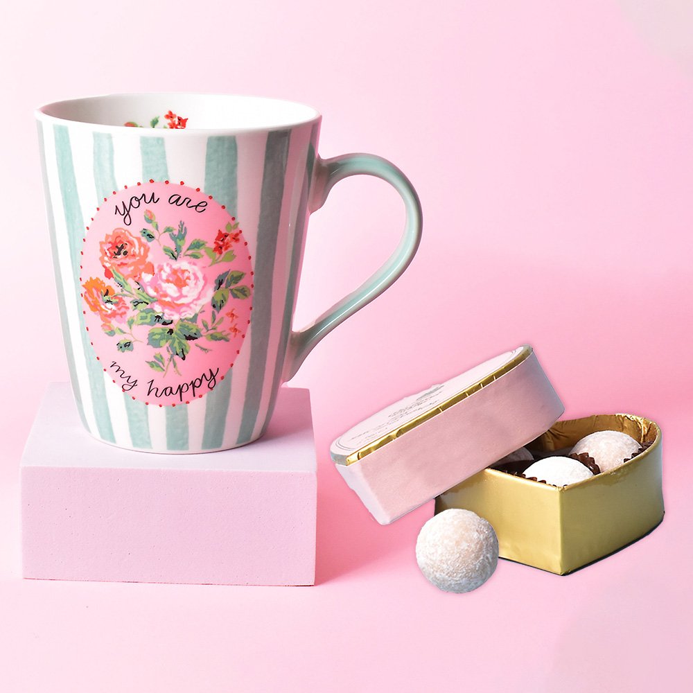 Cath Kidston You Are My Happy Mug & Truffles Gift Set