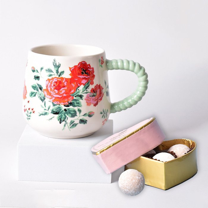 Cath Kidston Rose Mug & Truffles Gift Set