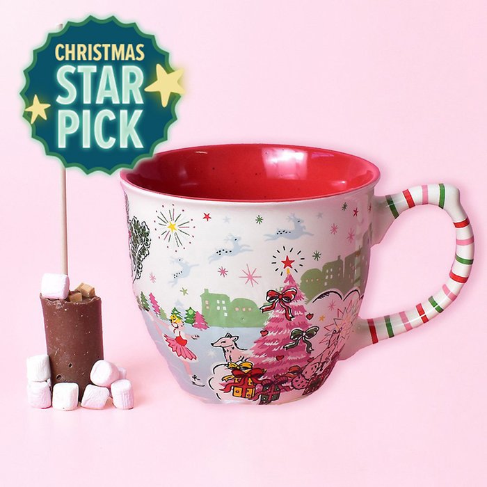 christmas mugs filled with candy