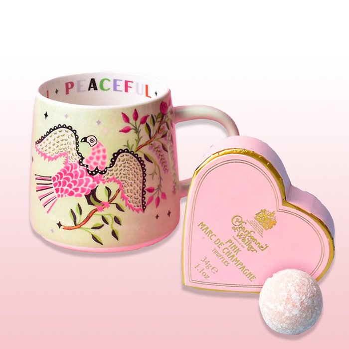 Peaceful Mug & Charbonnel et Walker Truffles