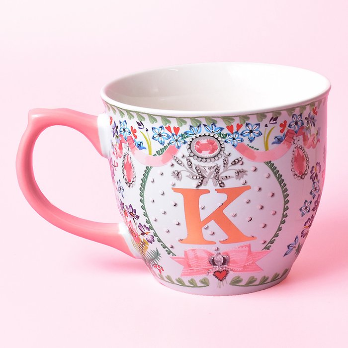 Cath Kidston 'K' Initial Posey Mug