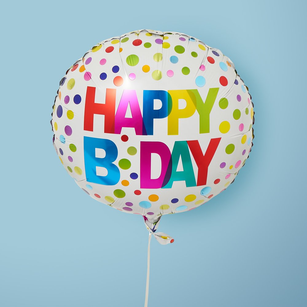 Moonpig Happy Birthday Confetti Balloon