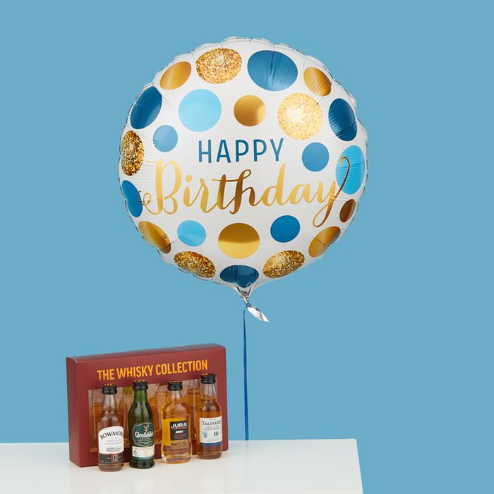 Birthday Balloon & Whisky Selection
