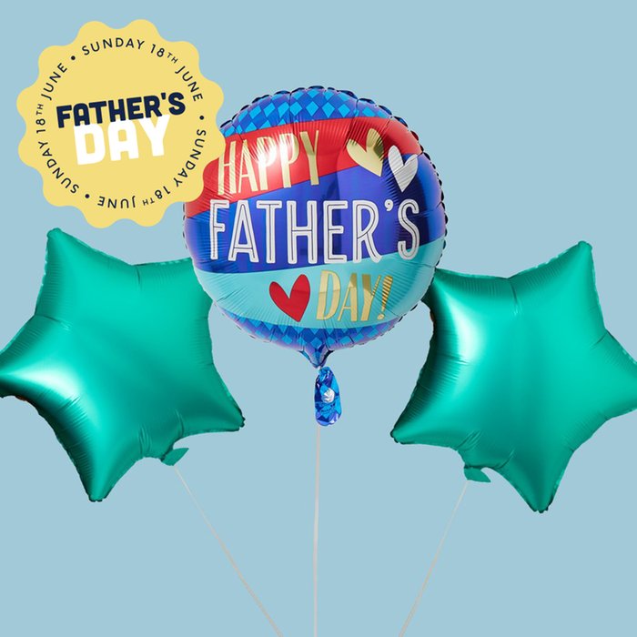 Happy Father's Day Stripes & Stars Balloon Bundle