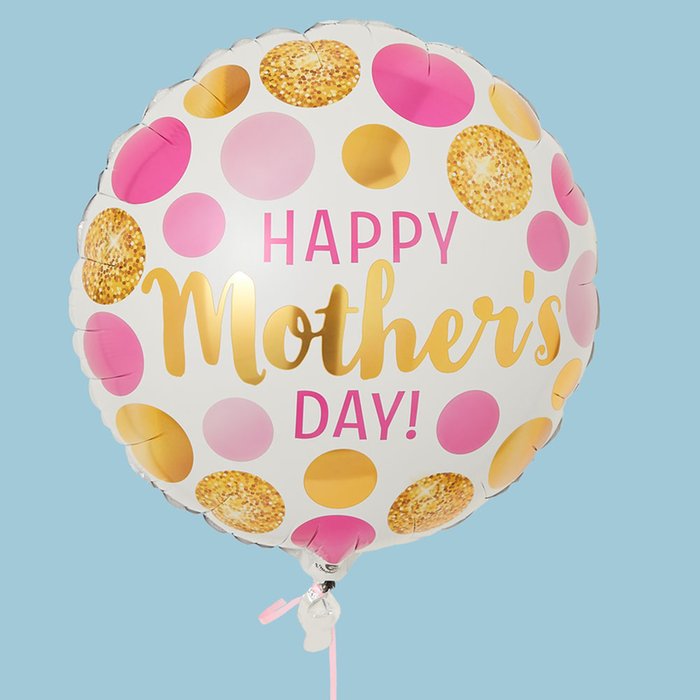 Pink & Gold Happy Mothers Day Balloon